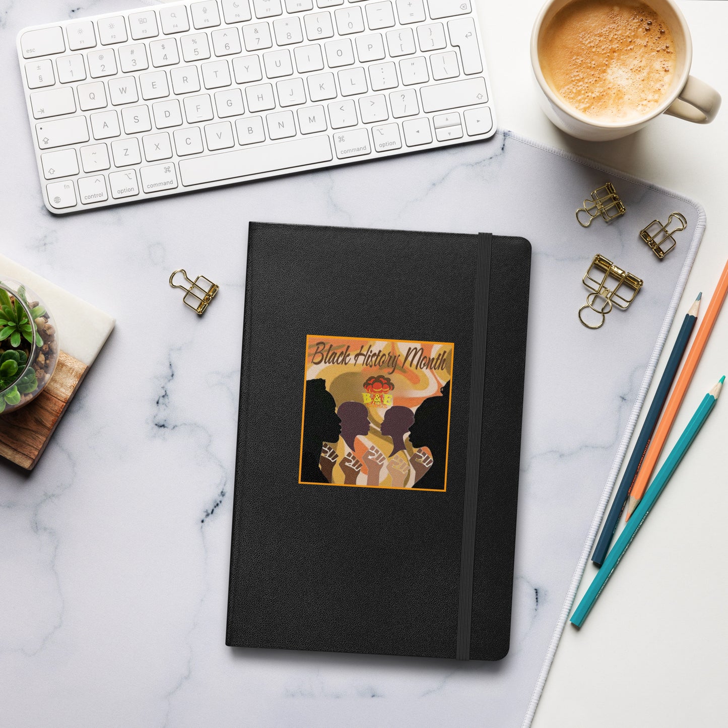 Hardcover Bound Notebook (Black History Month - S)