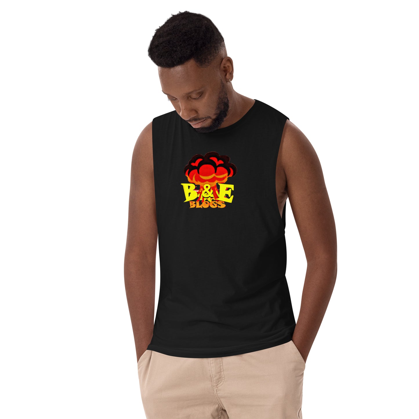 Men’s Drop Arm Tank Top (BOOM)