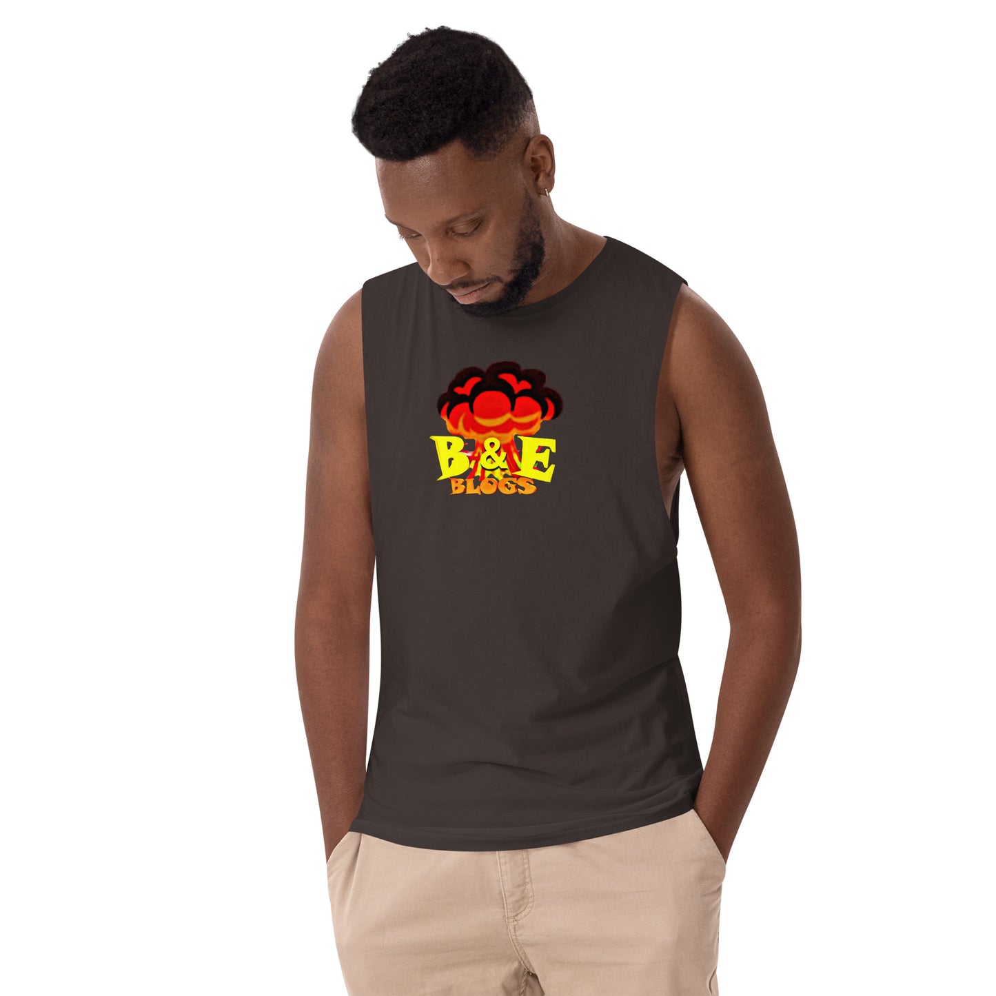 Men’s Drop Arm Tank Top (BOOM)