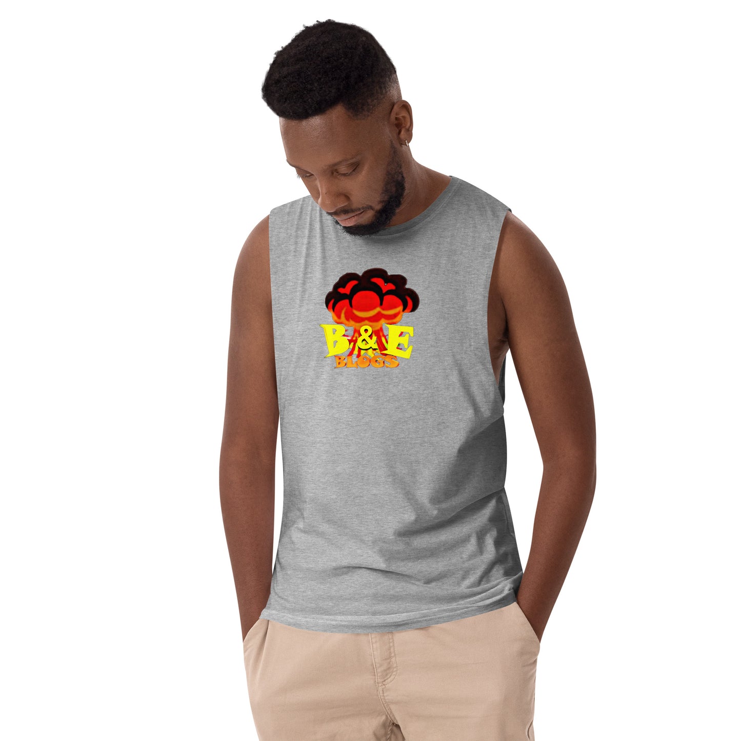 Men’s Drop Arm Tank Top (BOOM)