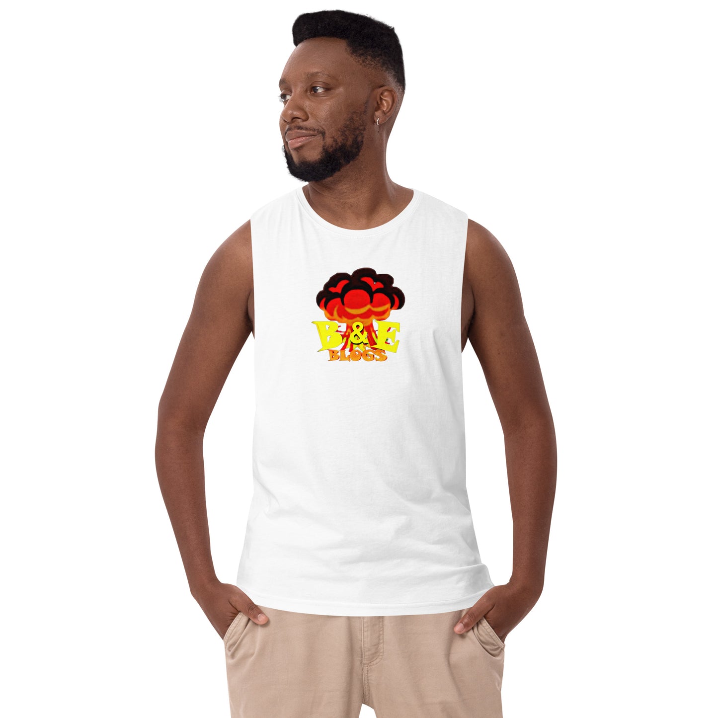 Men’s Drop Arm Tank Top (BOOM)