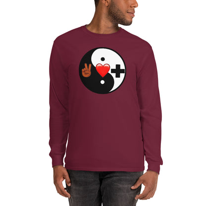 Men’s Long Sleeve Shirt (YIN)