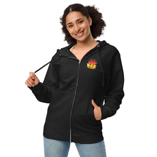 Unisex Fleece Zip Up Hoodie (BOOM)(PLP)(W)