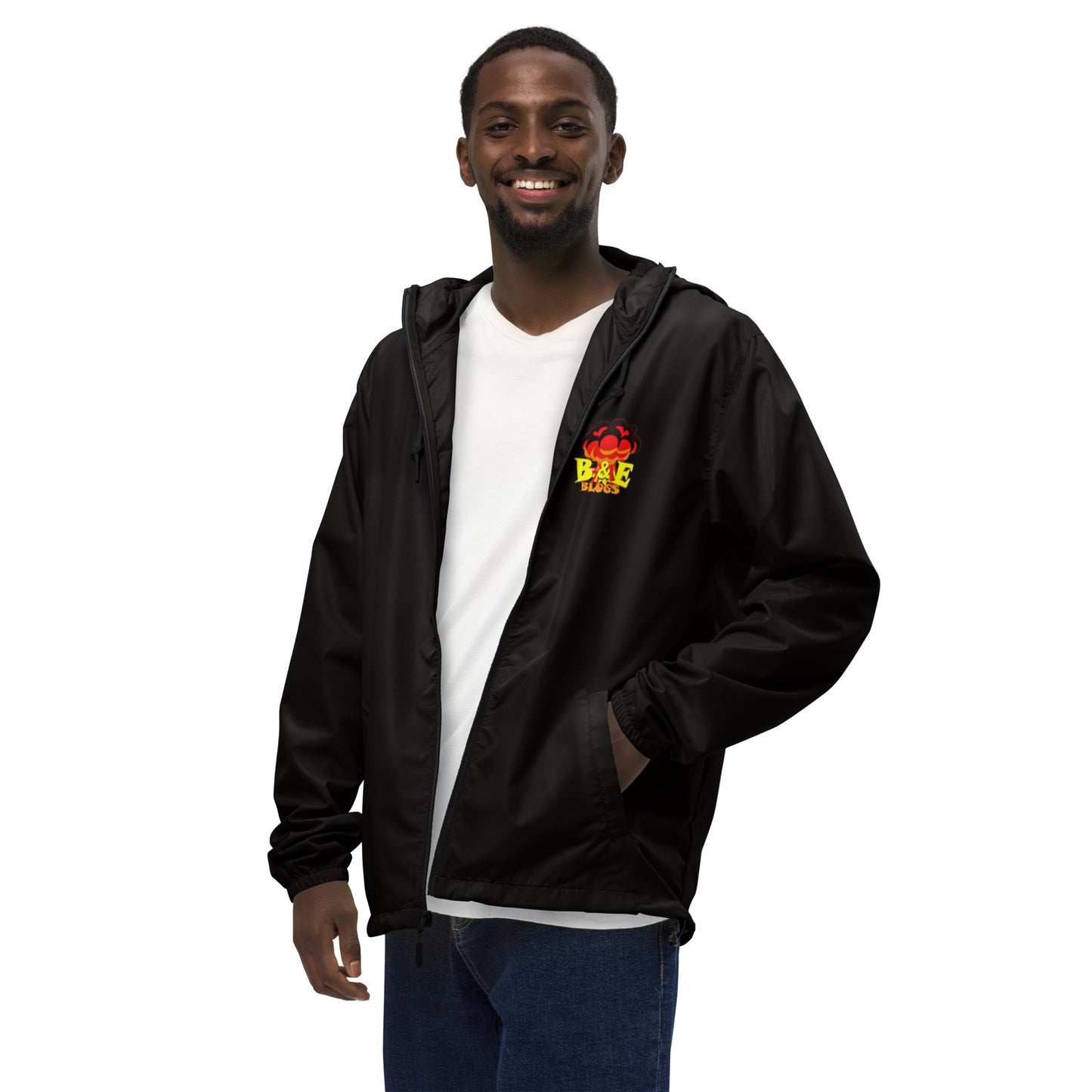 Unisex LIghtweight Zip Up Windbreaker (BOOM)