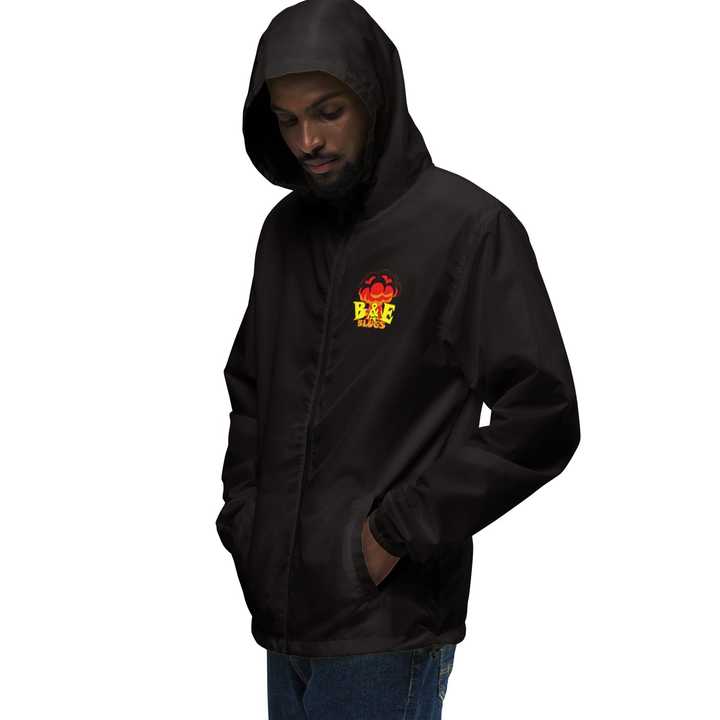 Unisex LIghtweight Zip Up Windbreaker (BOOM)