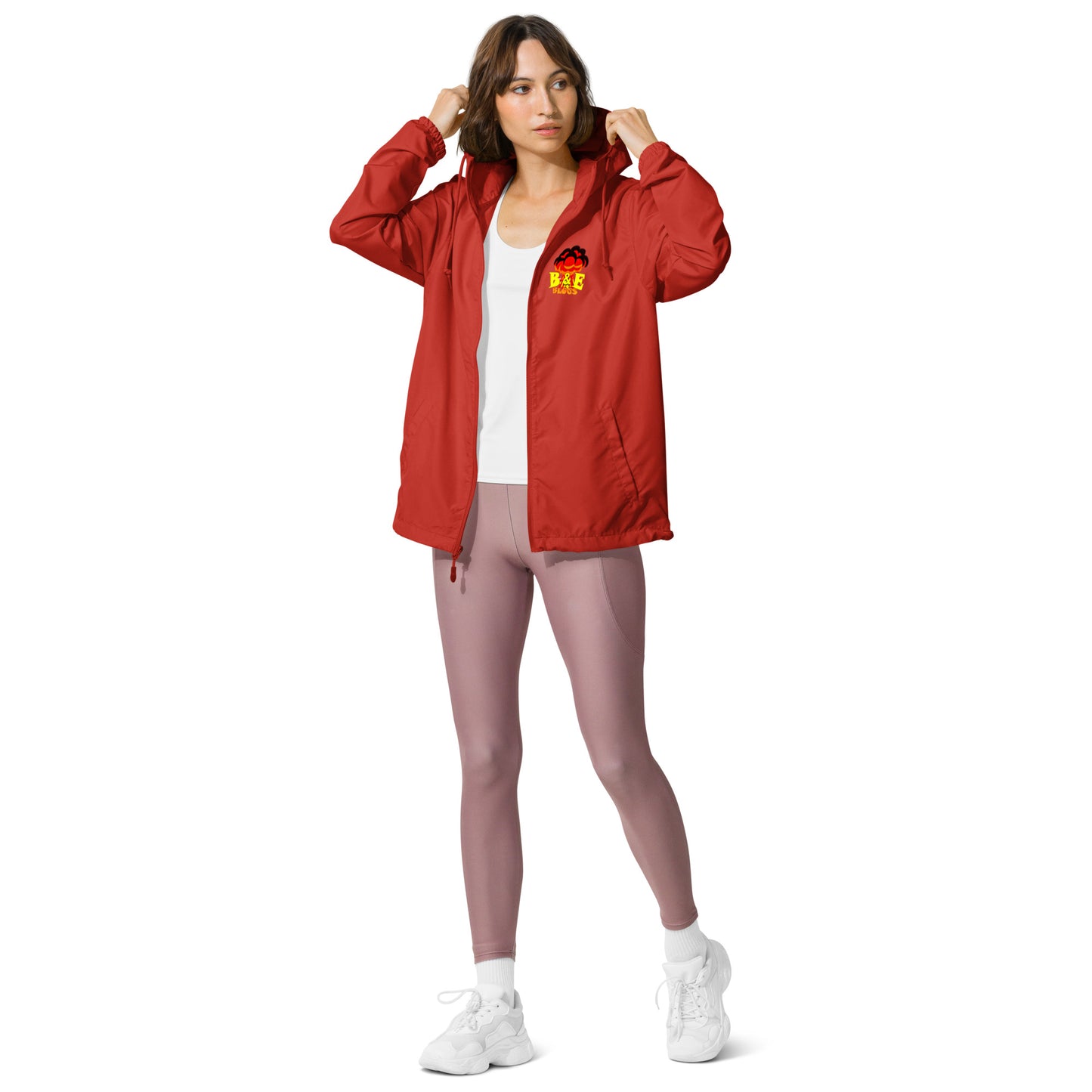 Unisex lightweight Zip Up Windbreaker (BOOM)