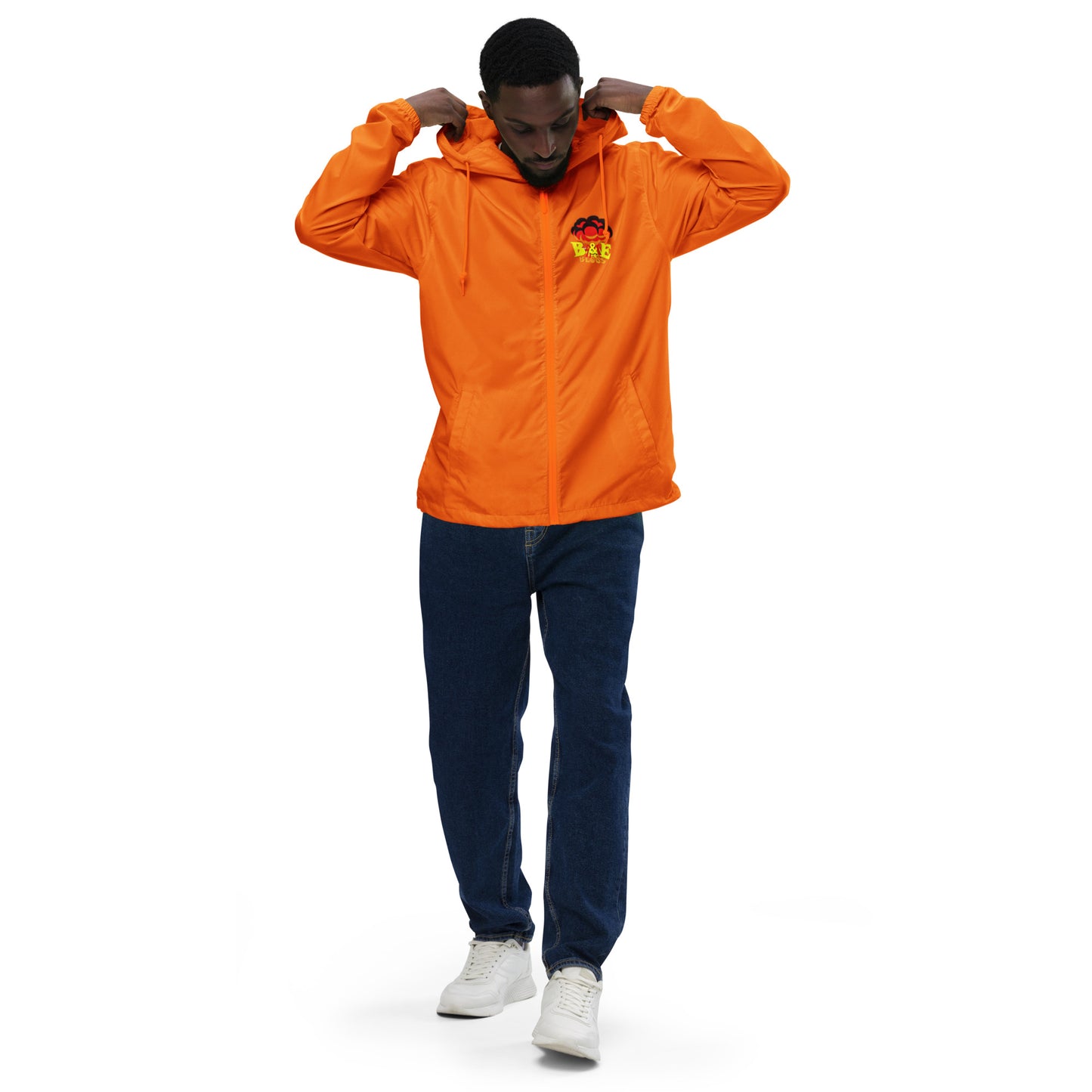 Unisex LIghtweight Zip Up Windbreaker (BOOM)