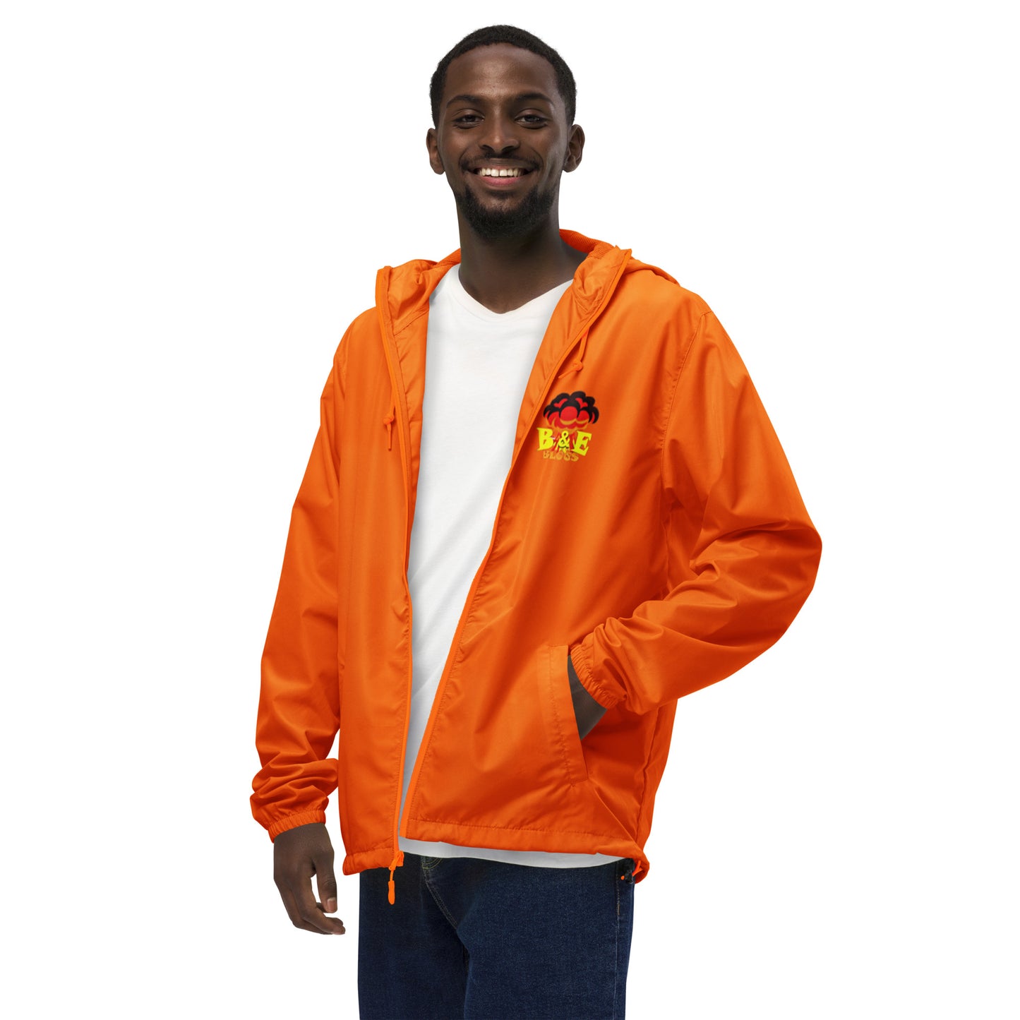 Unisex LIghtweight Zip Up Windbreaker (BOOM)