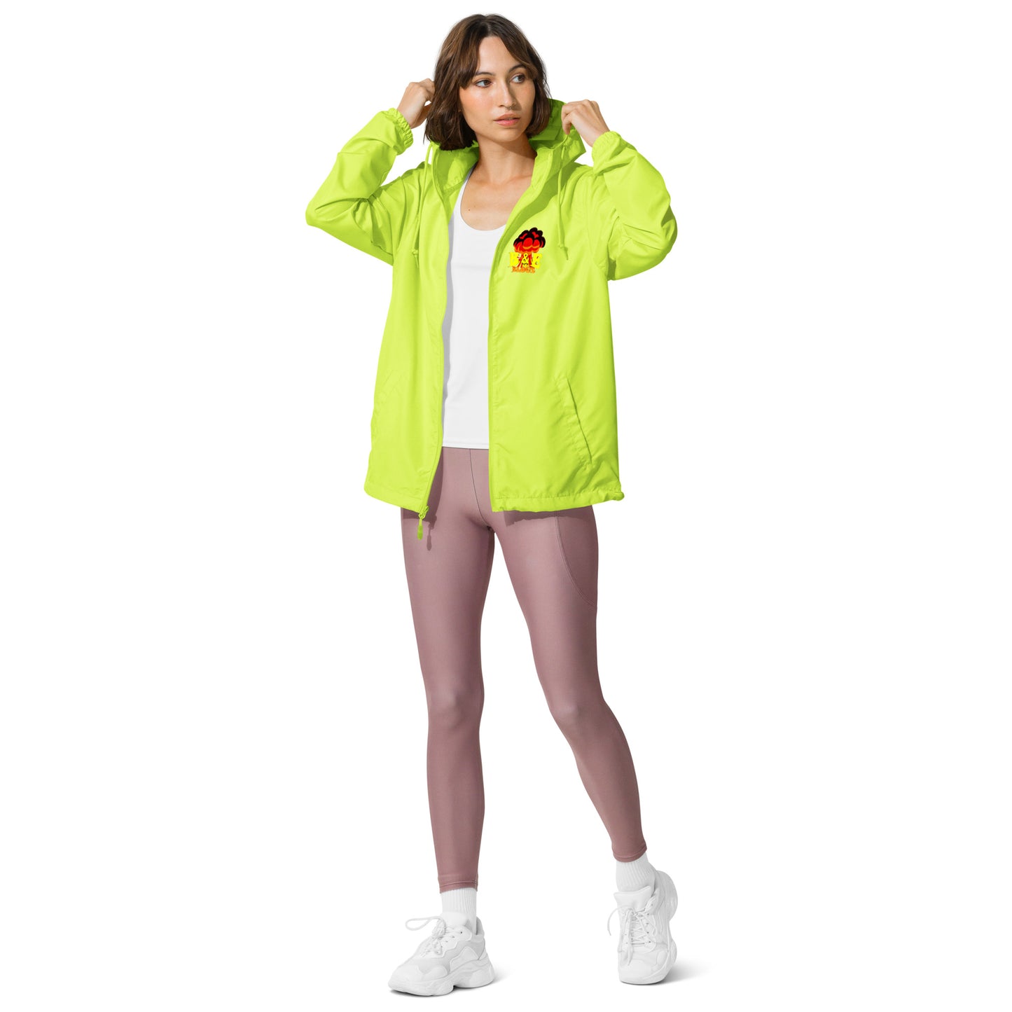 Unisex lightweight Zip Up Windbreaker (BOOM)