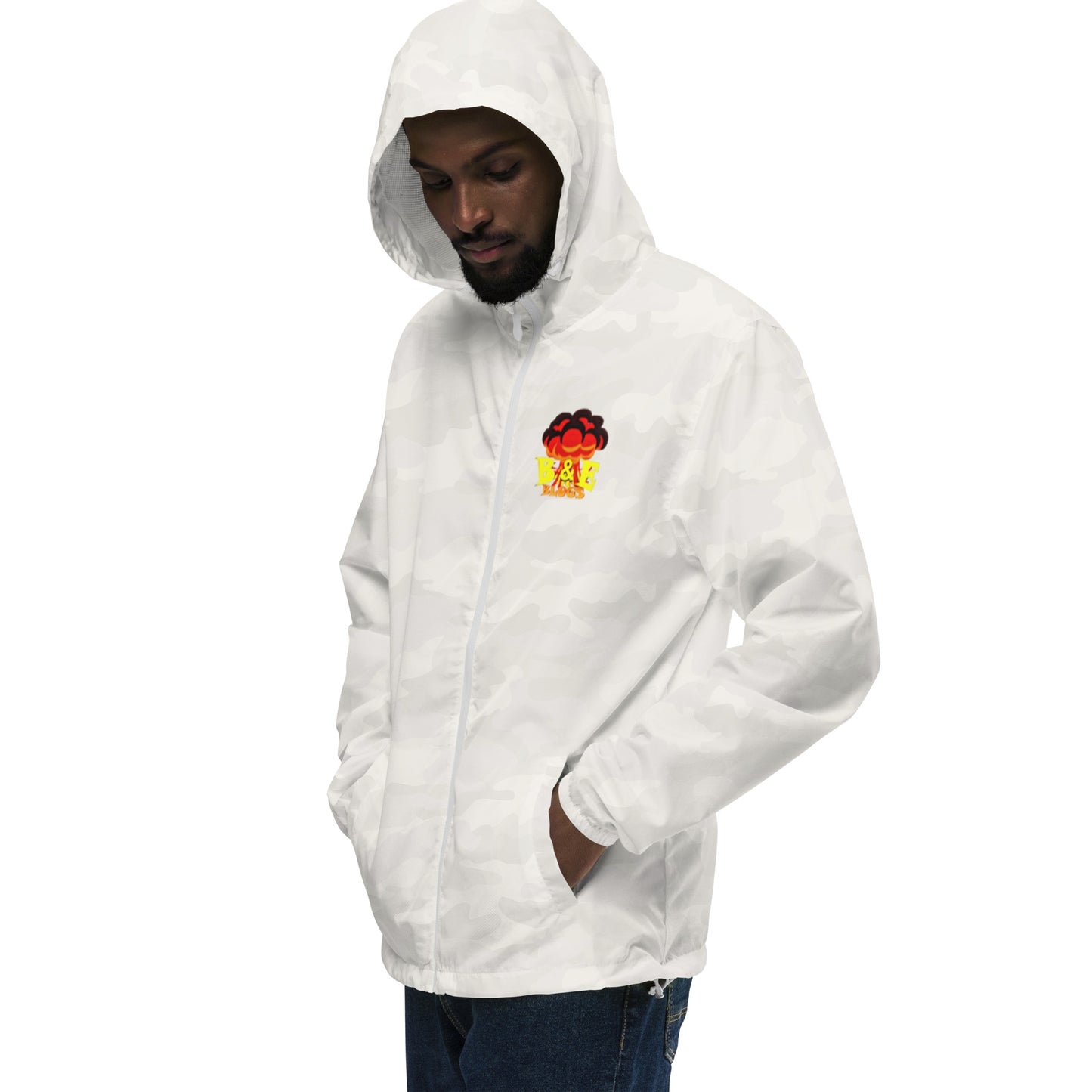 Unisex LIghtweight Zip Up Windbreaker (BOOM)