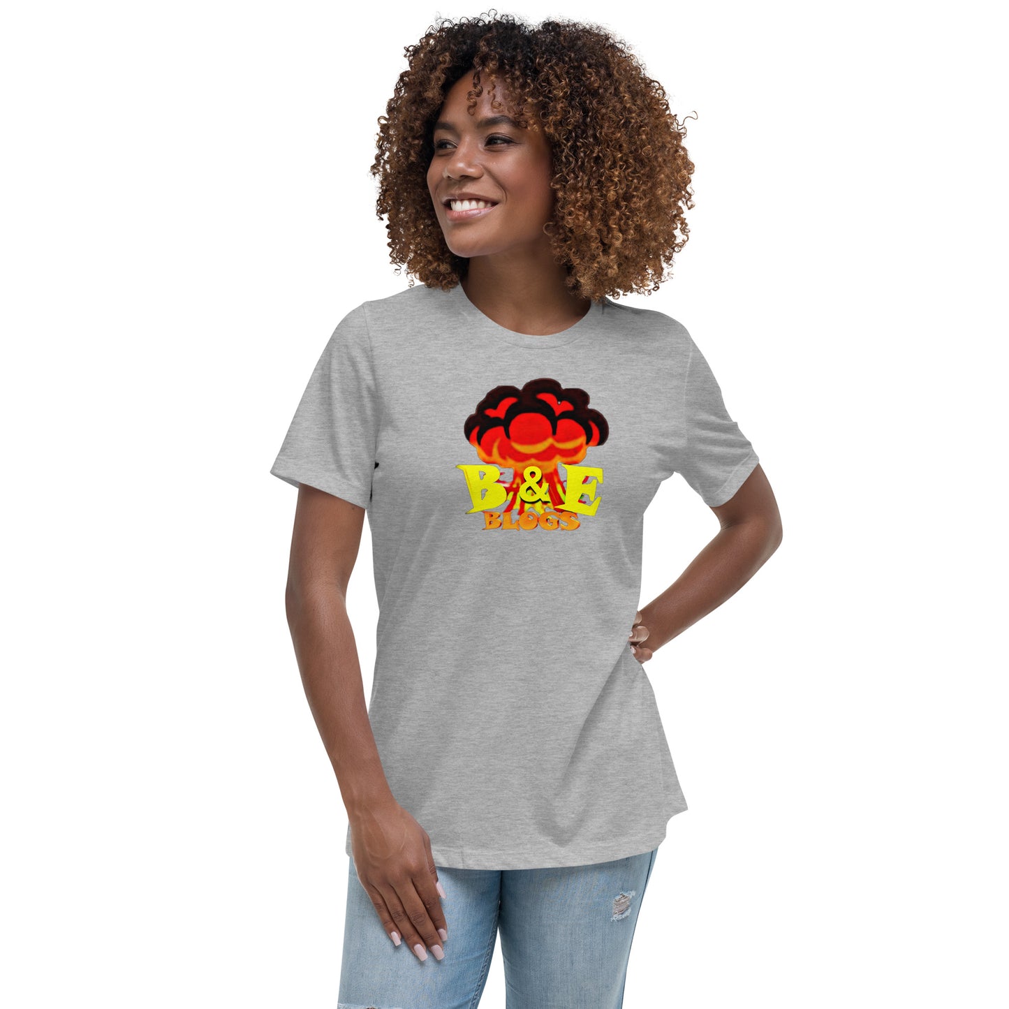 Women's Relaxed T-Shirt (BOOM)