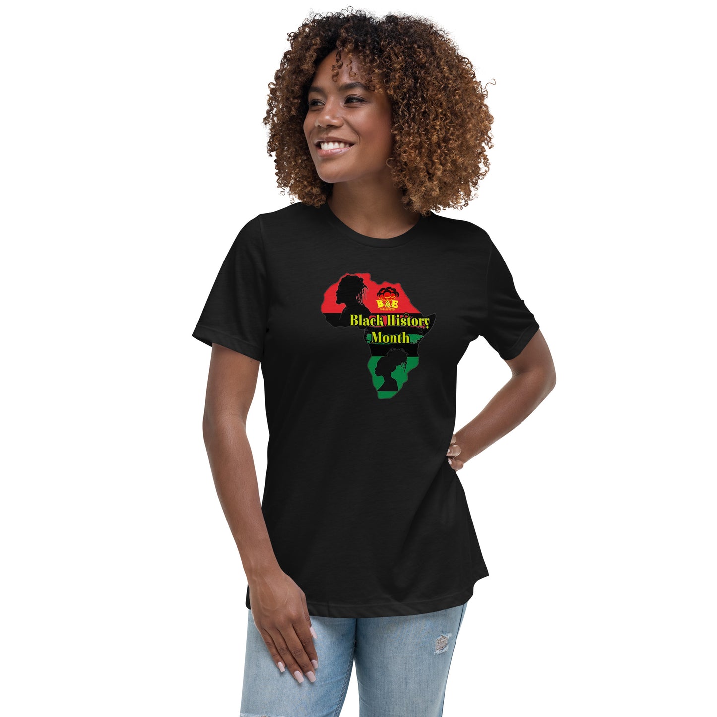 Women's Relaxed T-Shirt (Black History Month - C)