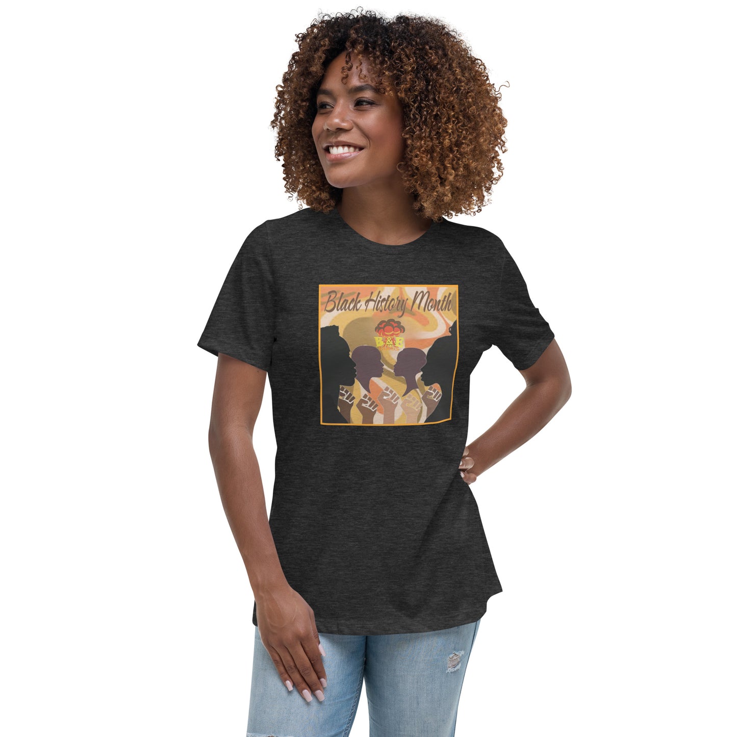 Women's Relaxed T-Shirt (Black History Month - S)