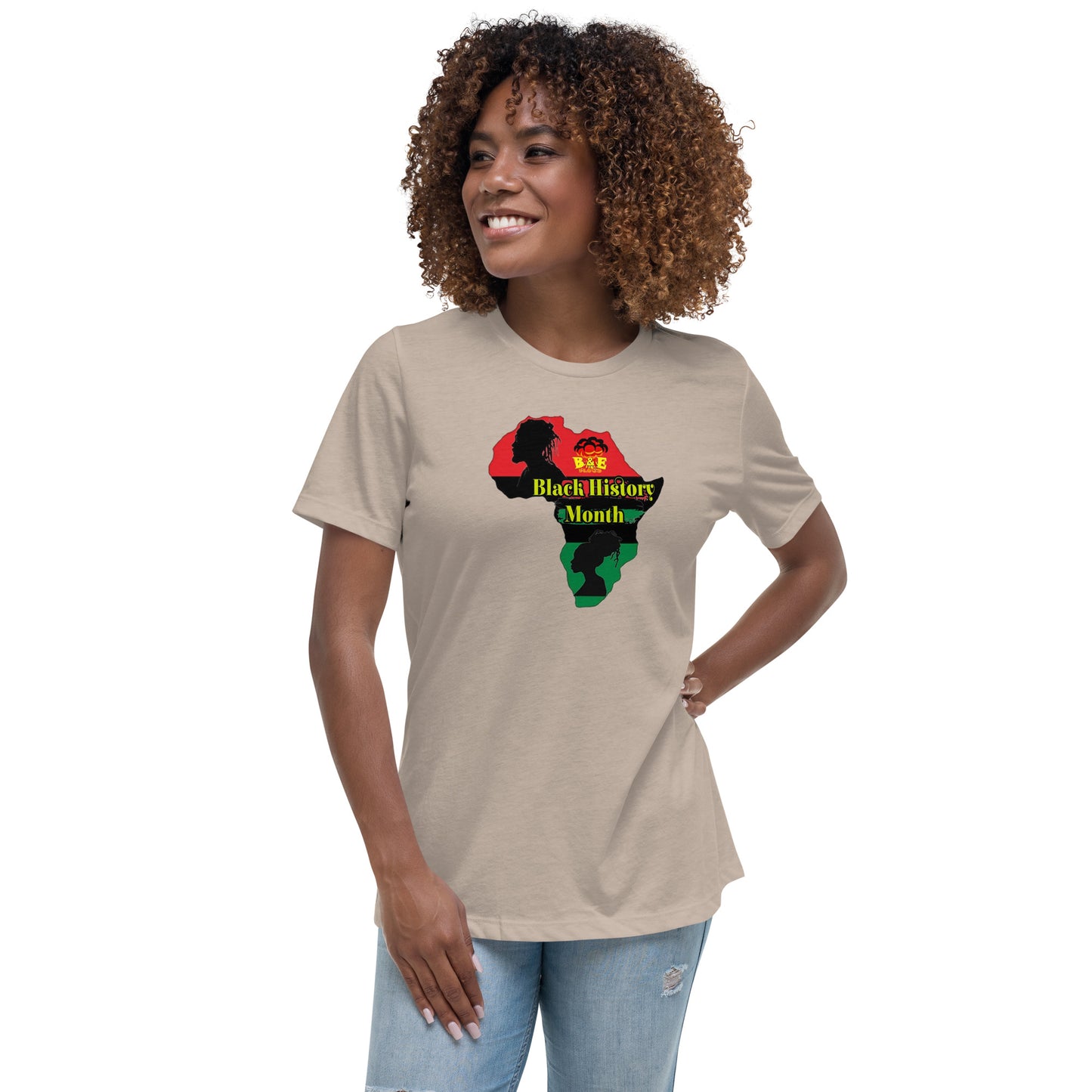 Women's Relaxed T-Shirt (Black History Month - C)