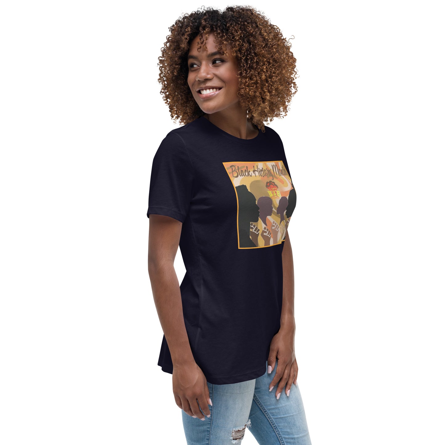 Women's Relaxed T-Shirt (Black History Month - S)