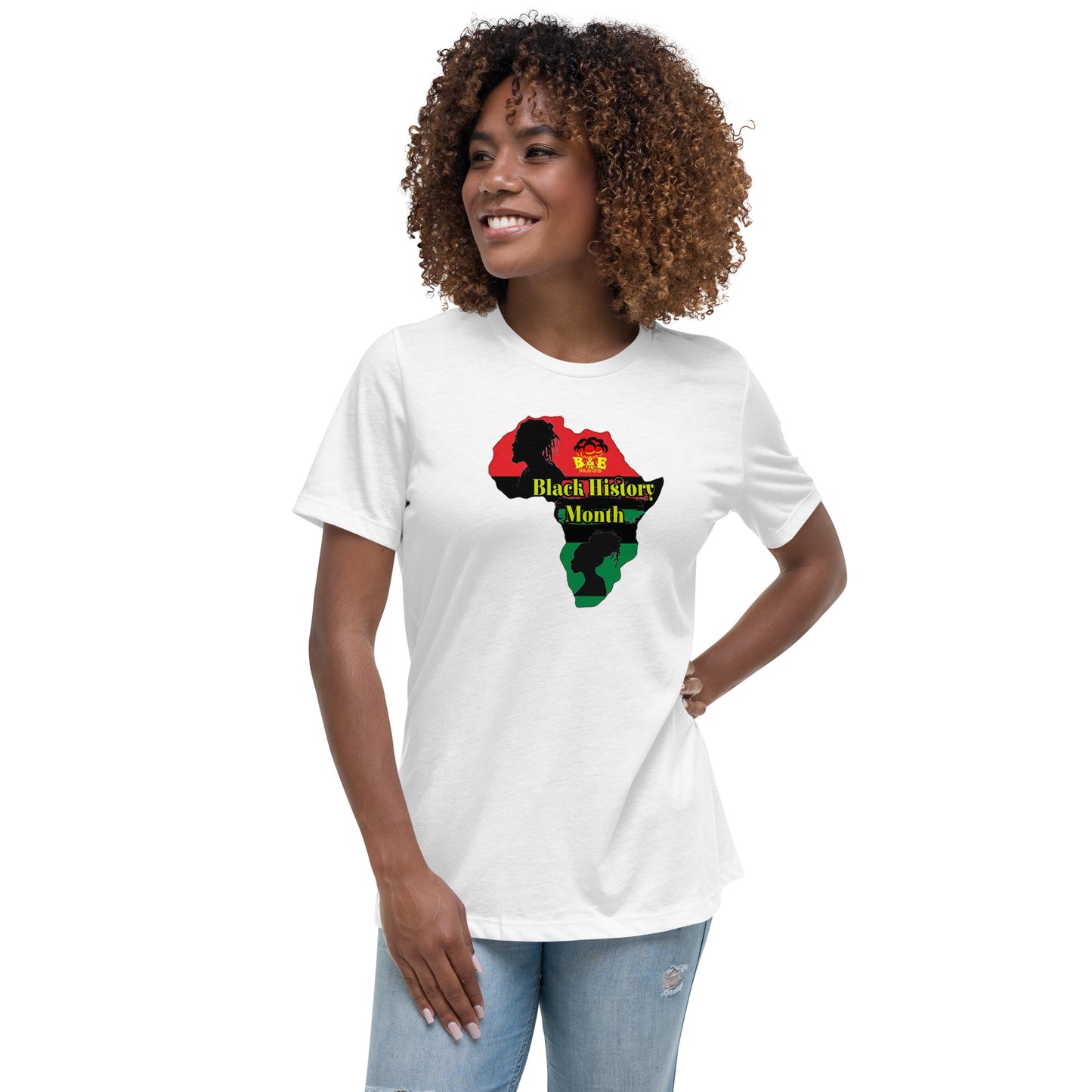 Women's Relaxed T-Shirt (Black History Month - C)